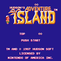Adventure Island Title Screen